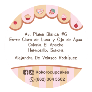 Kokoro - Tarjeta circular reverso